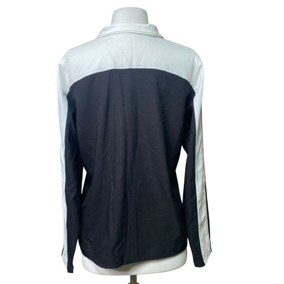 Made For Life Black and White Zip Up Jacket Size Medium - Picture 2 of 7